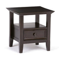 Pine Wood End Table, Hickory Brown V78468