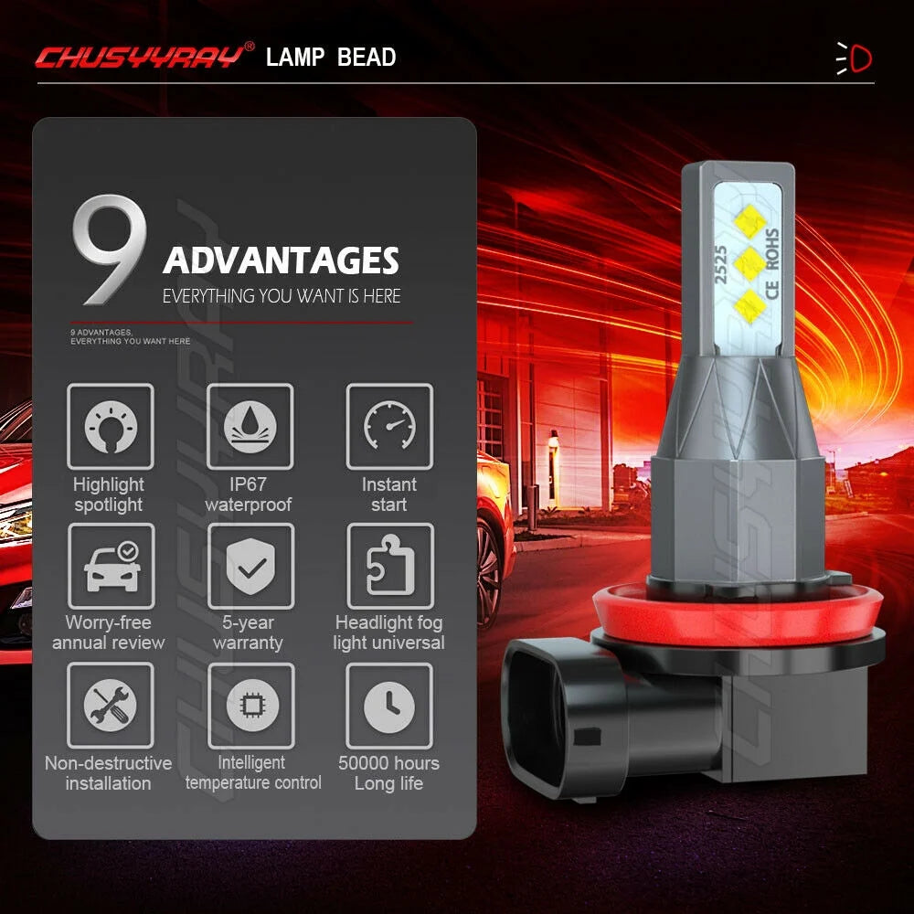 4x LED Headlight Fog Light Hi-Lo R559