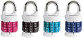 4-Pack Resettable Word Combination Padlock L33284