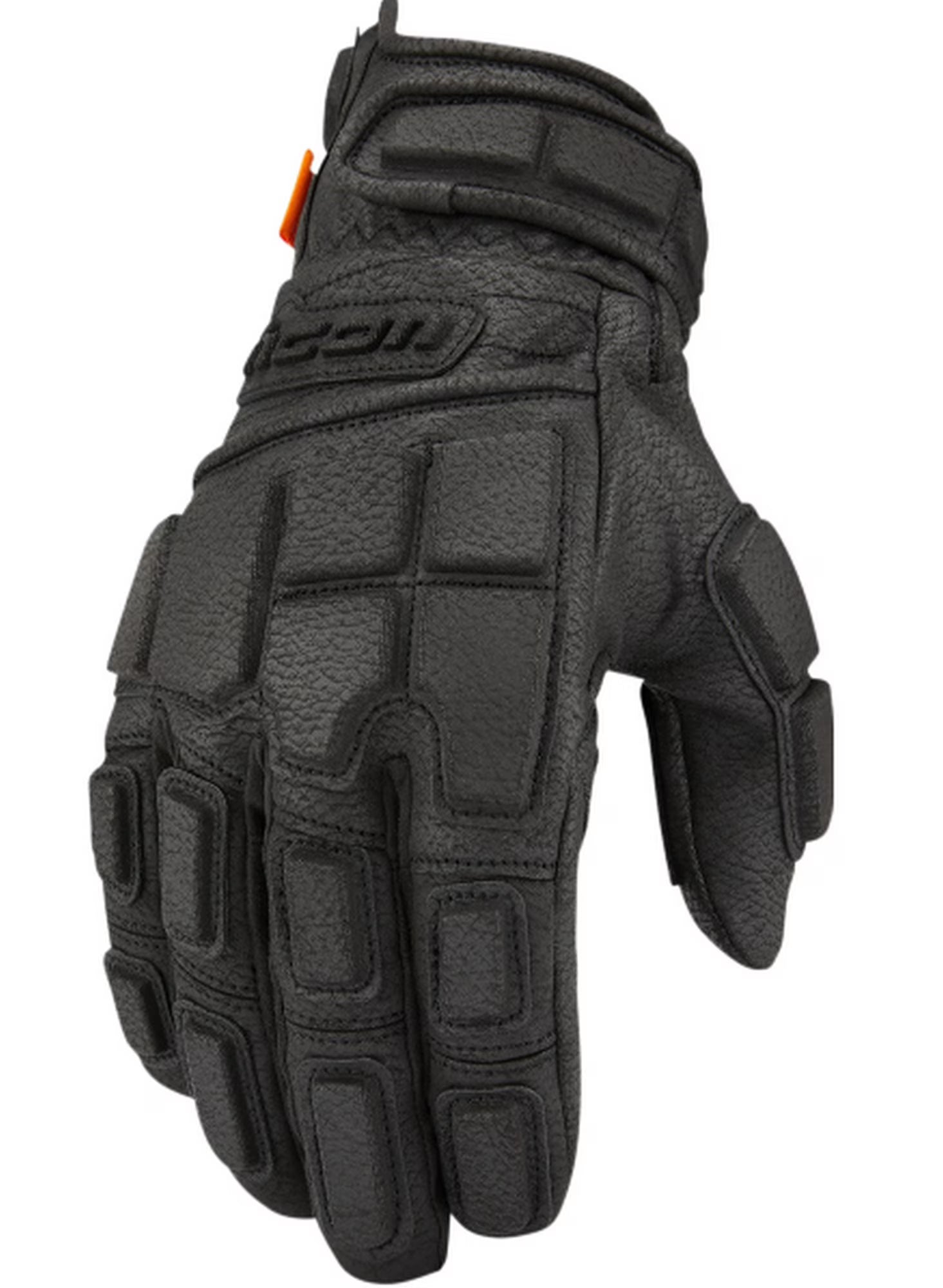 Black Leather Motorcycle Gloves L271831