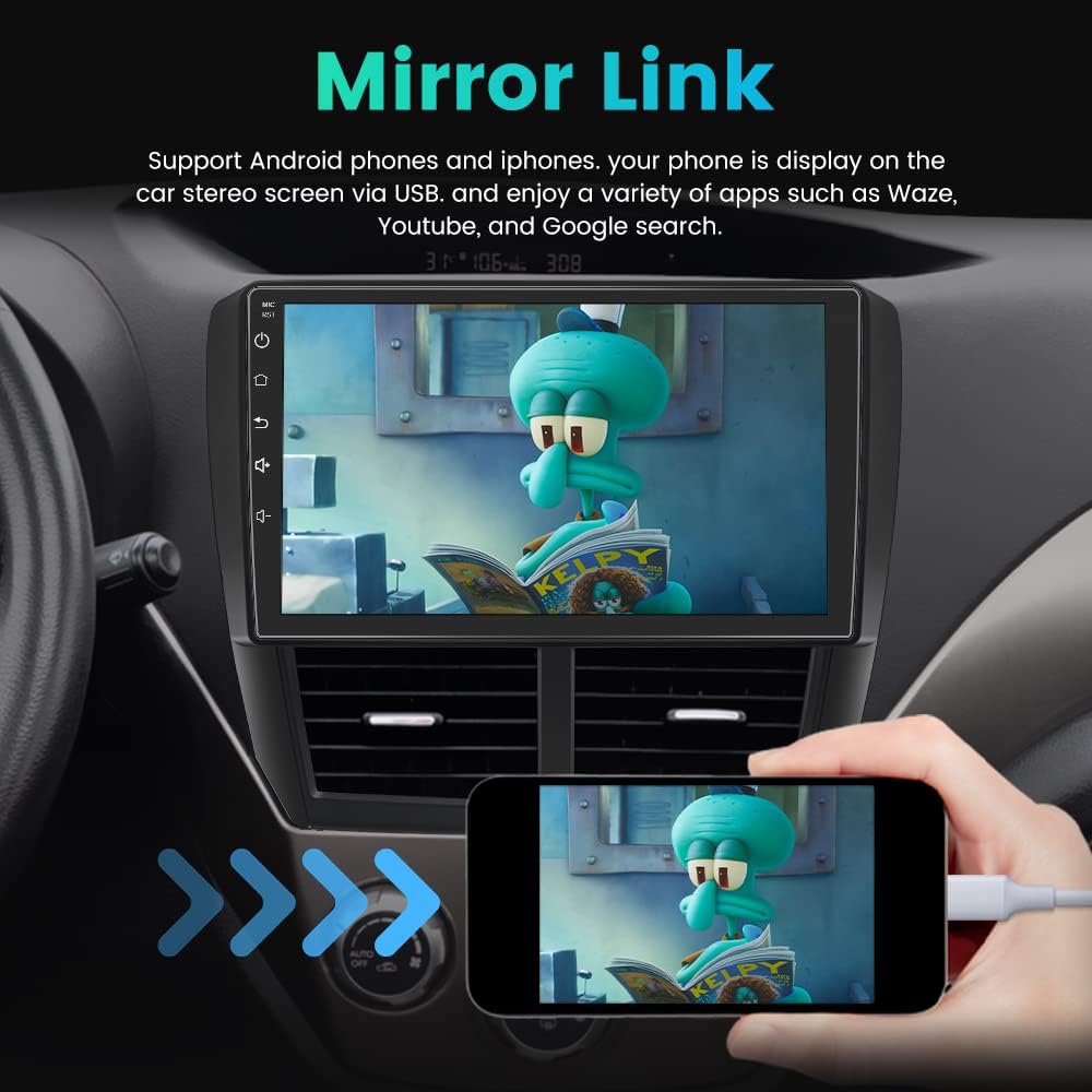 Car Radio Stereo with Carplay Android Auto Bluetooth Navigation V648726
