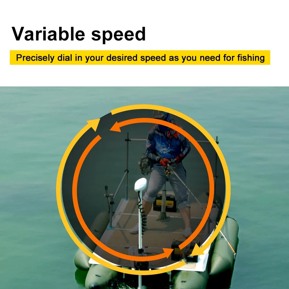 12V 55LBS 54inch Bow Mount Trolling Motor with Wireless Remote Control U1509