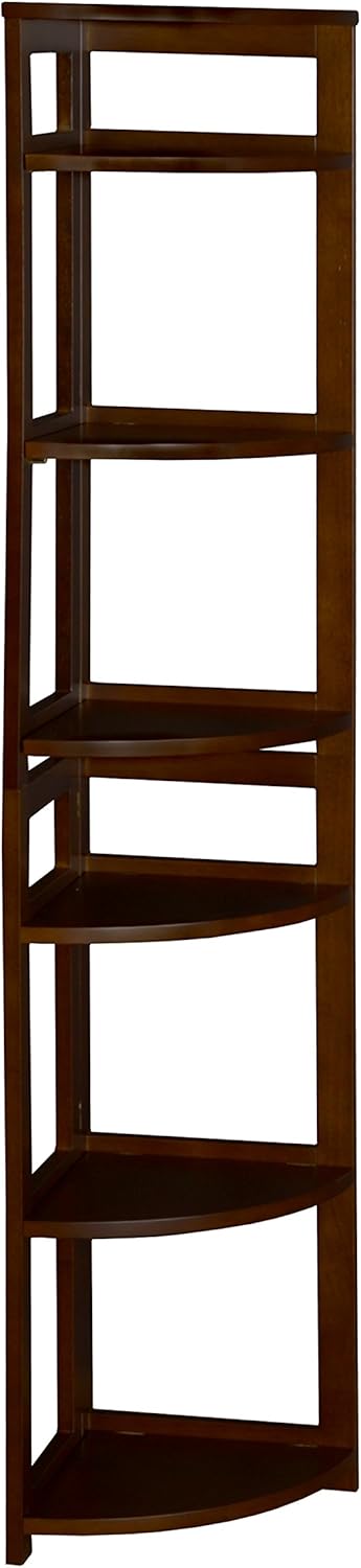 Golden Oak Corner Folding Bookcase P331