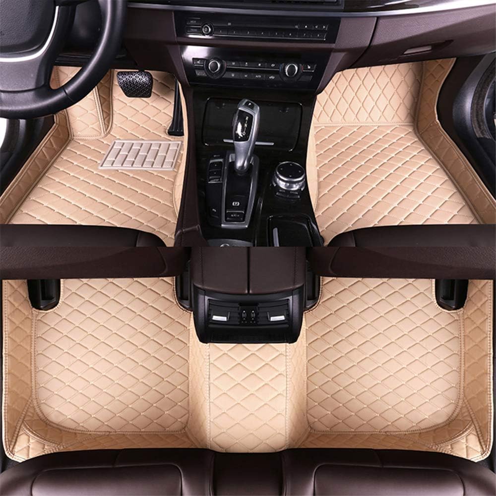 Black Full Surrounded XPE Leather Car Floor Mats O2175