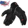 Leather Motorcycle Full Finger Touchscreen Riding Gloves X645336