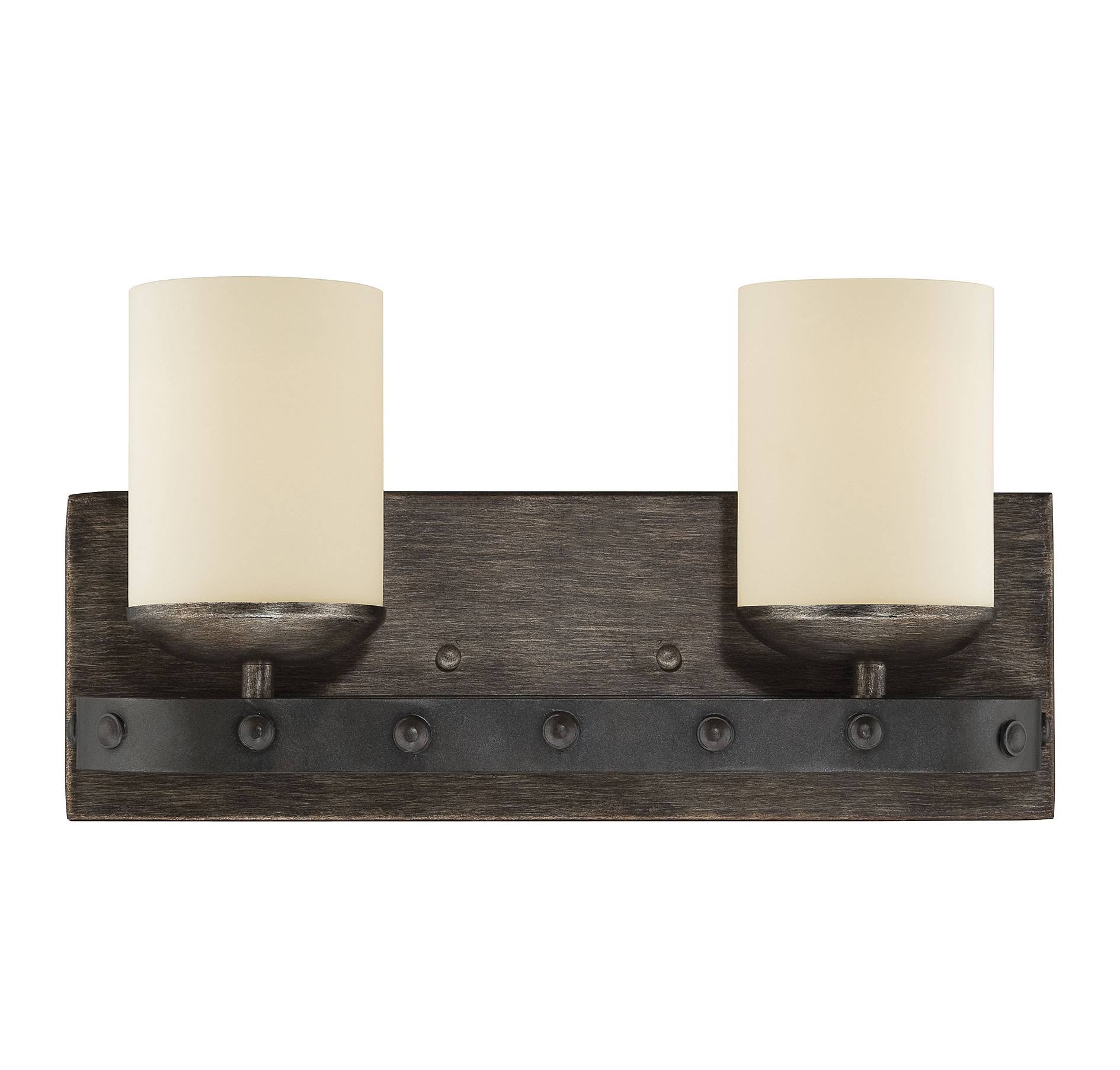 Reclaimed Wood 2 Light Bath Bar H80493