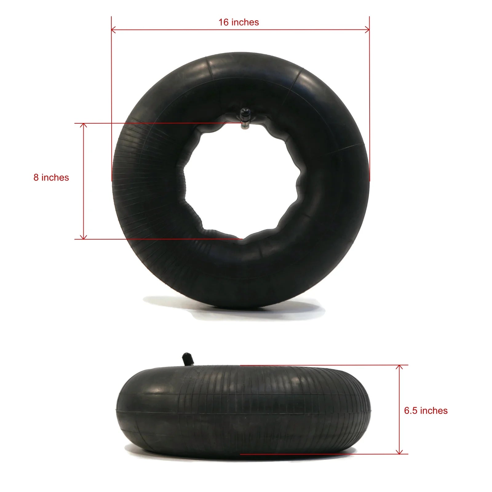 4 Tire Inner Tubes 16x6.50x8 TR13 Straight Valve Stem F5798