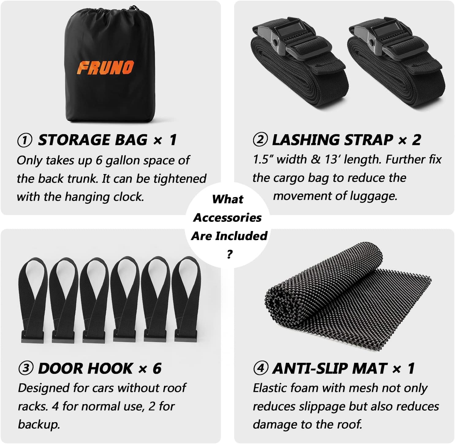 15 CUFT Waterproof Rooftop Cargo Carrier F871