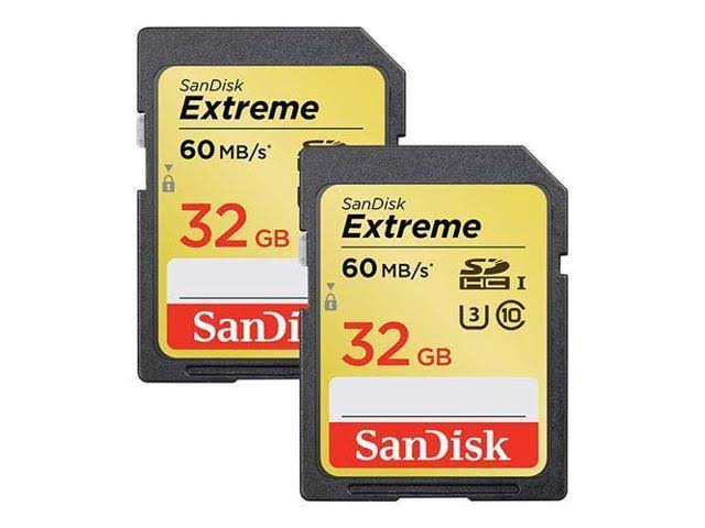 32 GB SDHC Memory Card UHS-3 Pack of 2 O45837