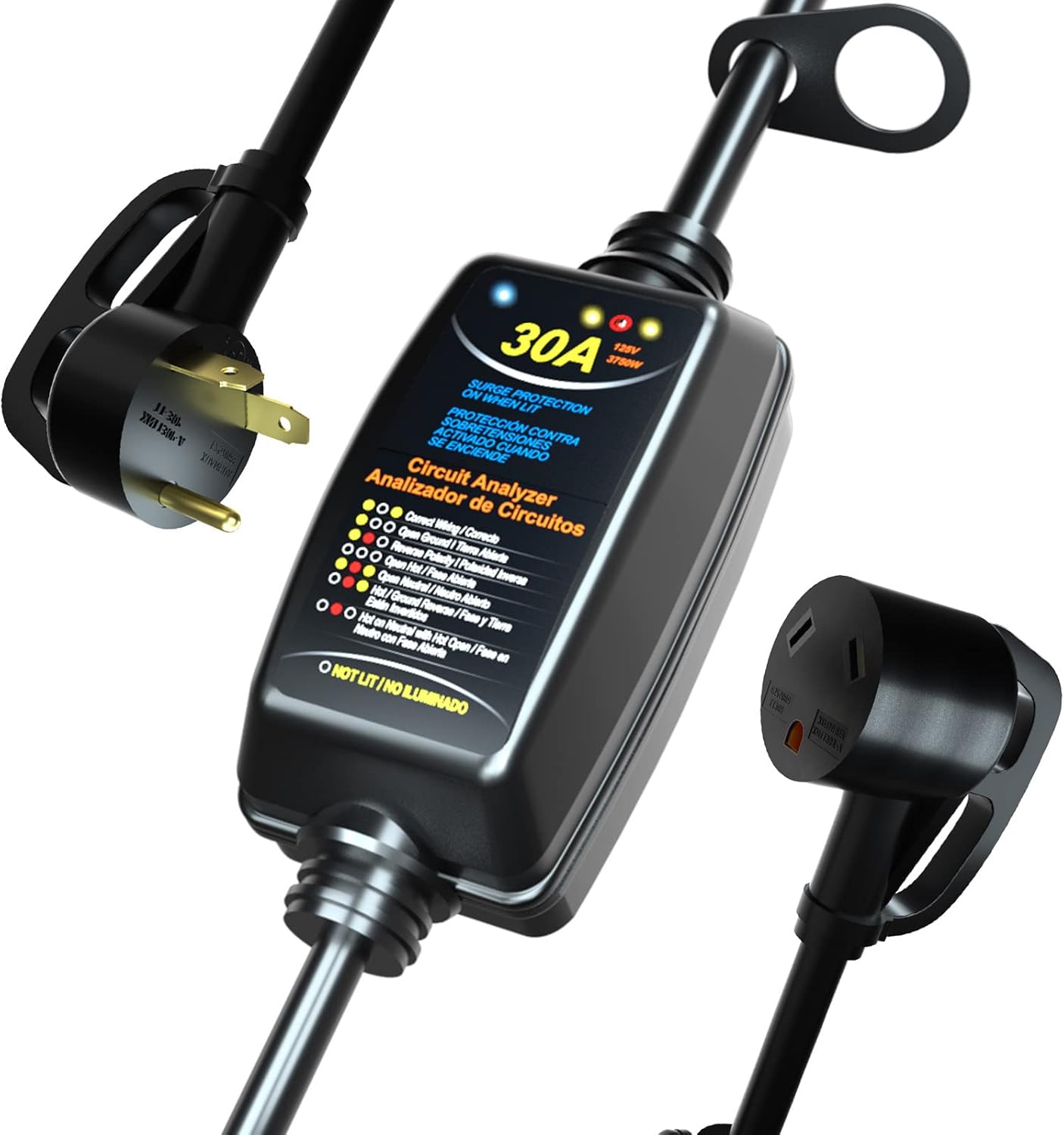 30A Portable RV Surge Protector with Circuit Analyzer W587