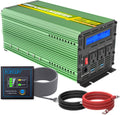 1500W Peak 3000W Pure Sine Wave Power Inverter DC 12V to 110V AC with LCD Display and Remote Controller I31438