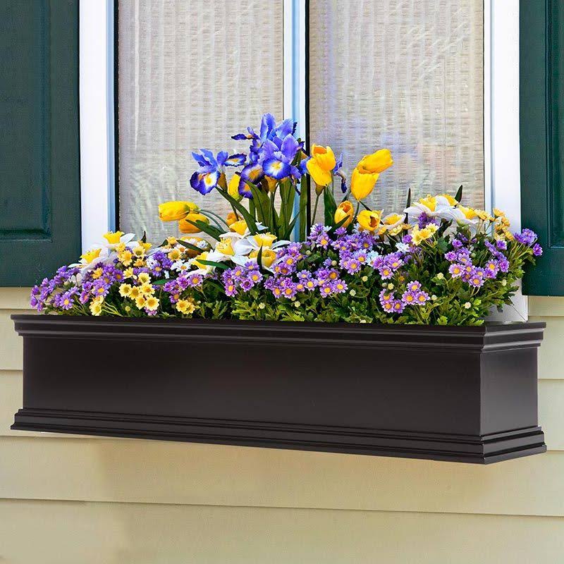 Black Fiberglass Window Box F895
