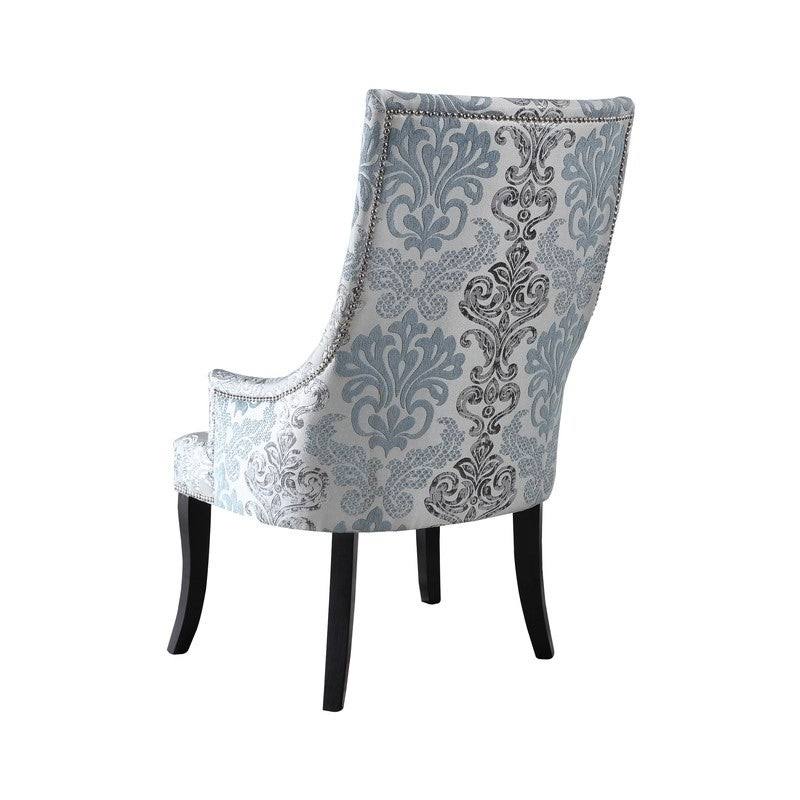 Teal Grey Fabric Accent Chair O501670