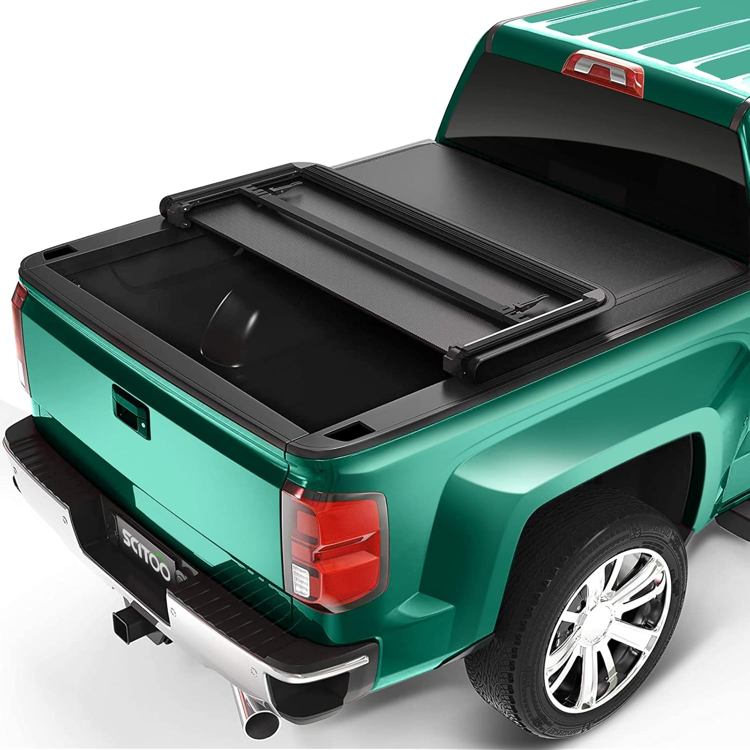 Truck Bed Cover Kit Soft Tri-Fold Tonneau Cover G39886