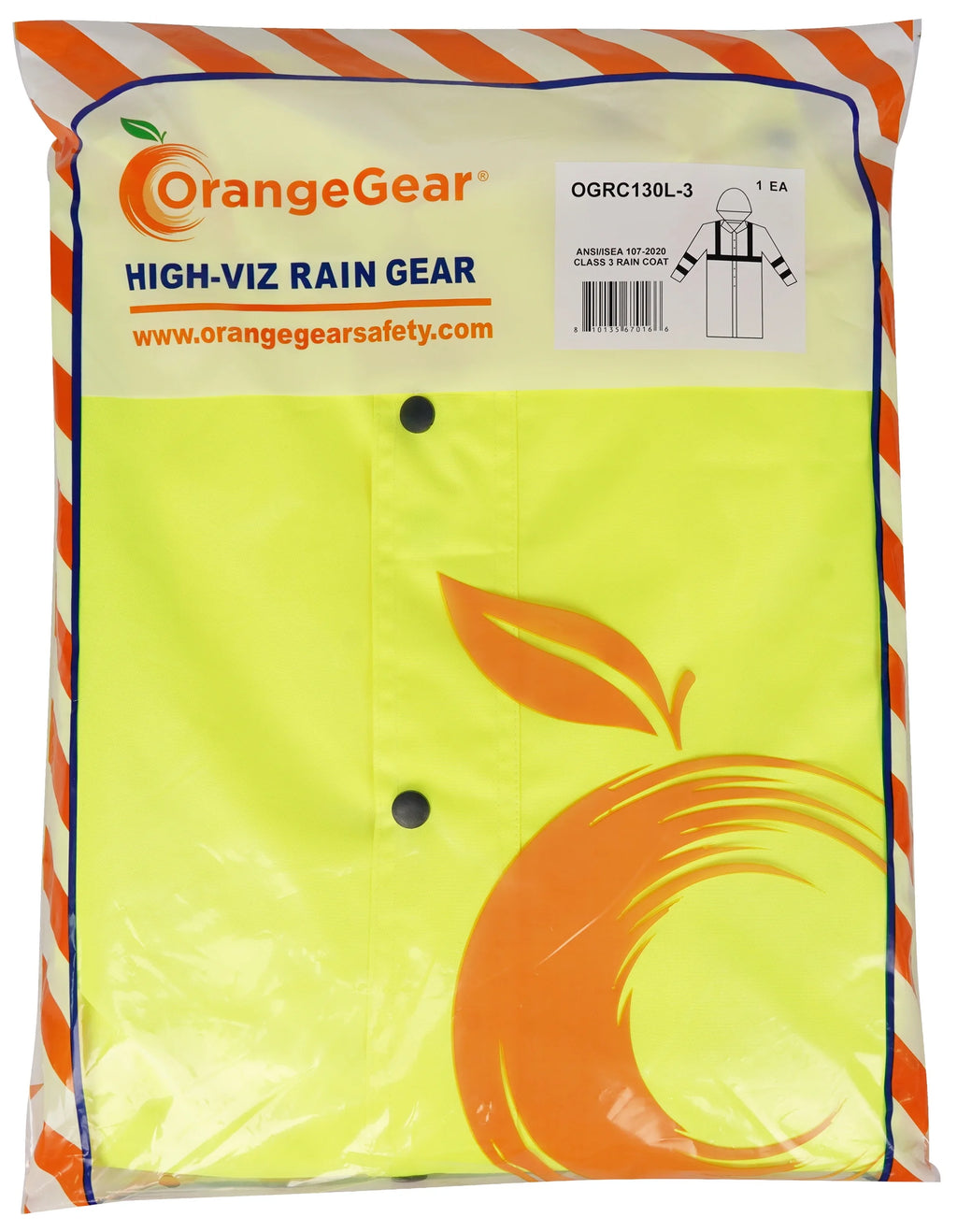 Lime Waterproof Rain Coat B9593