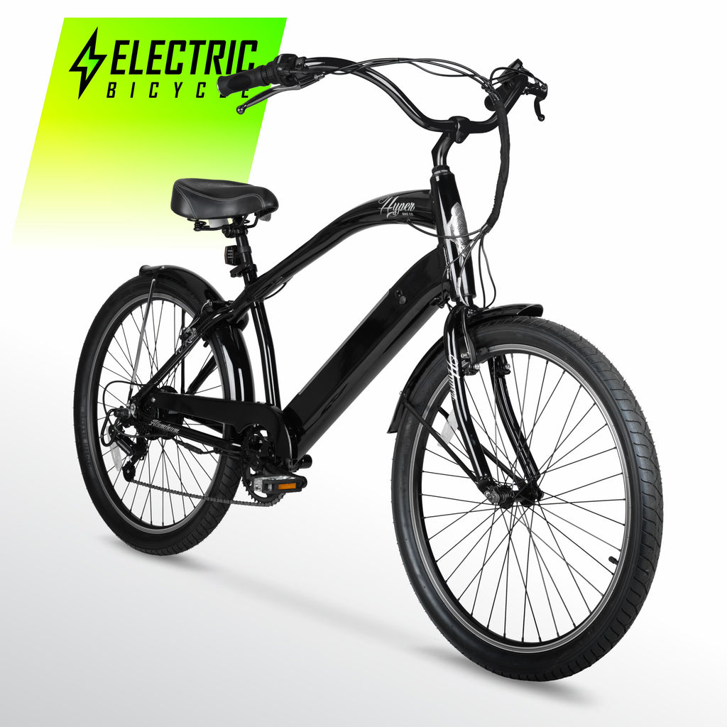 Black 36V Electric Cruiser E-Bike R51909