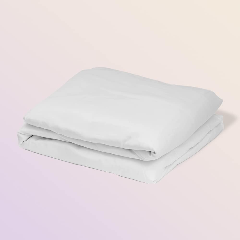 Twin White Eucalyptus Lyocell Duvet Cover T65354