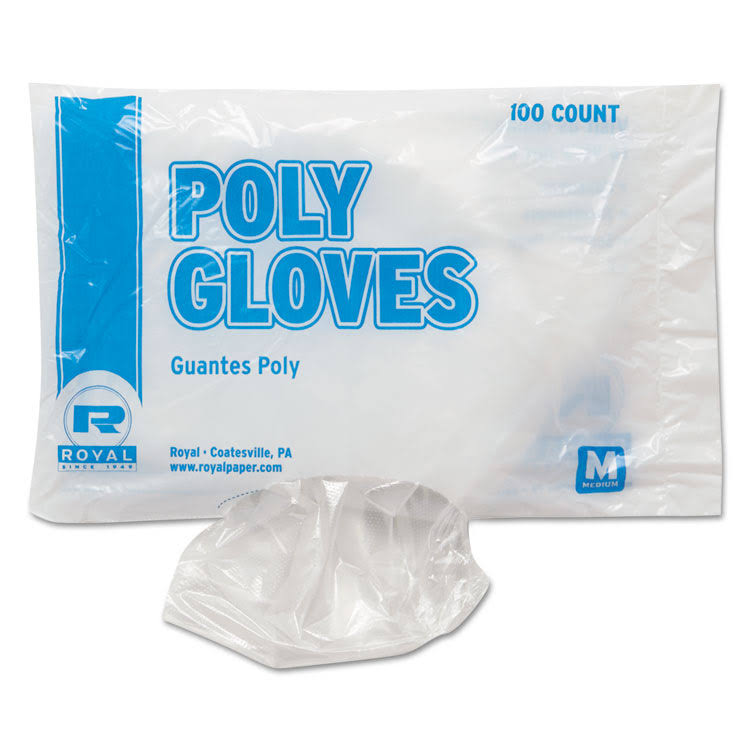 Single-Use Polyethylene Gloves, Medium, 10000/Carton A49177