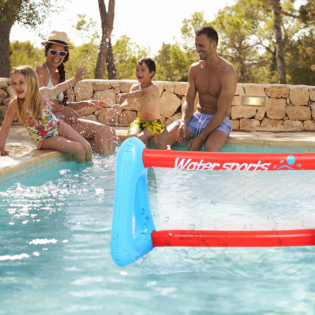 Inflatable Pool Float Set with Volleyball Net and Volleyballs U66111