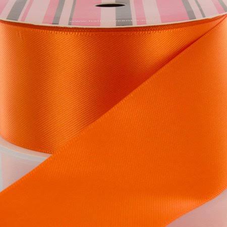 Orange Double Faced Satin Ribbon 100yd D376297