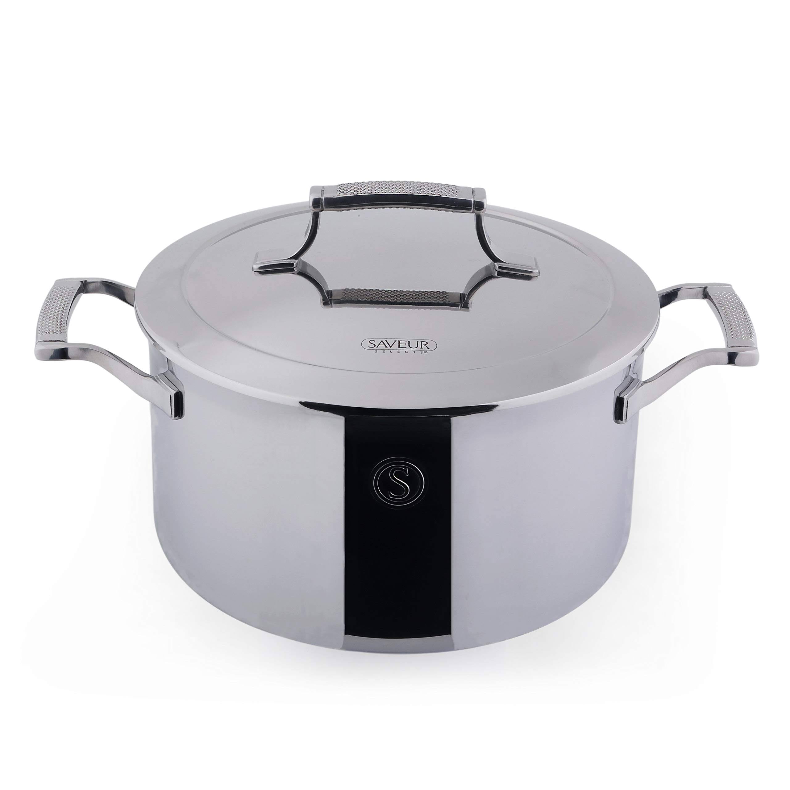 6 qt. Tri-Ply Stainless Steel Stock Pot with Lid U700717