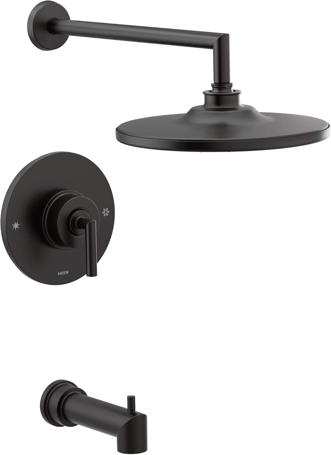 Chrome Tub and Shower Trim Kit with 10-Inch Rainshower M1163