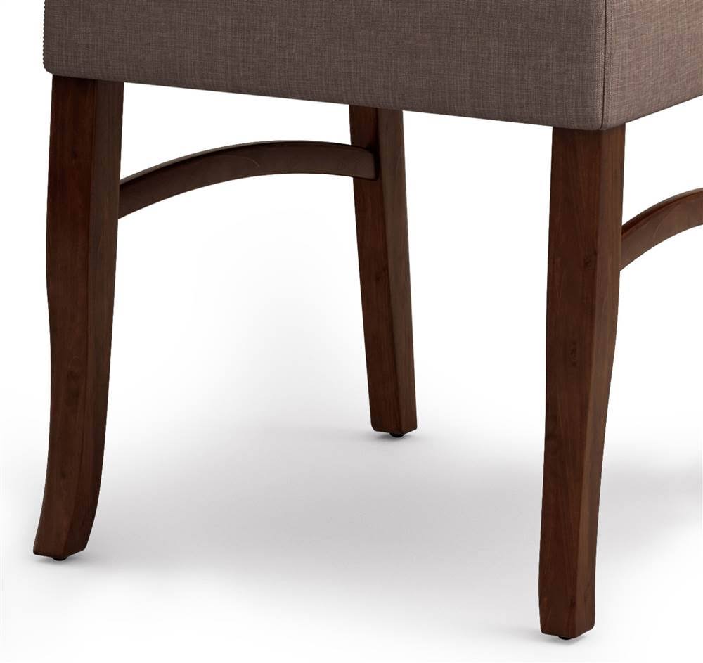 Fabric Dining Chair in Light Mocha (Set of 2) Y198