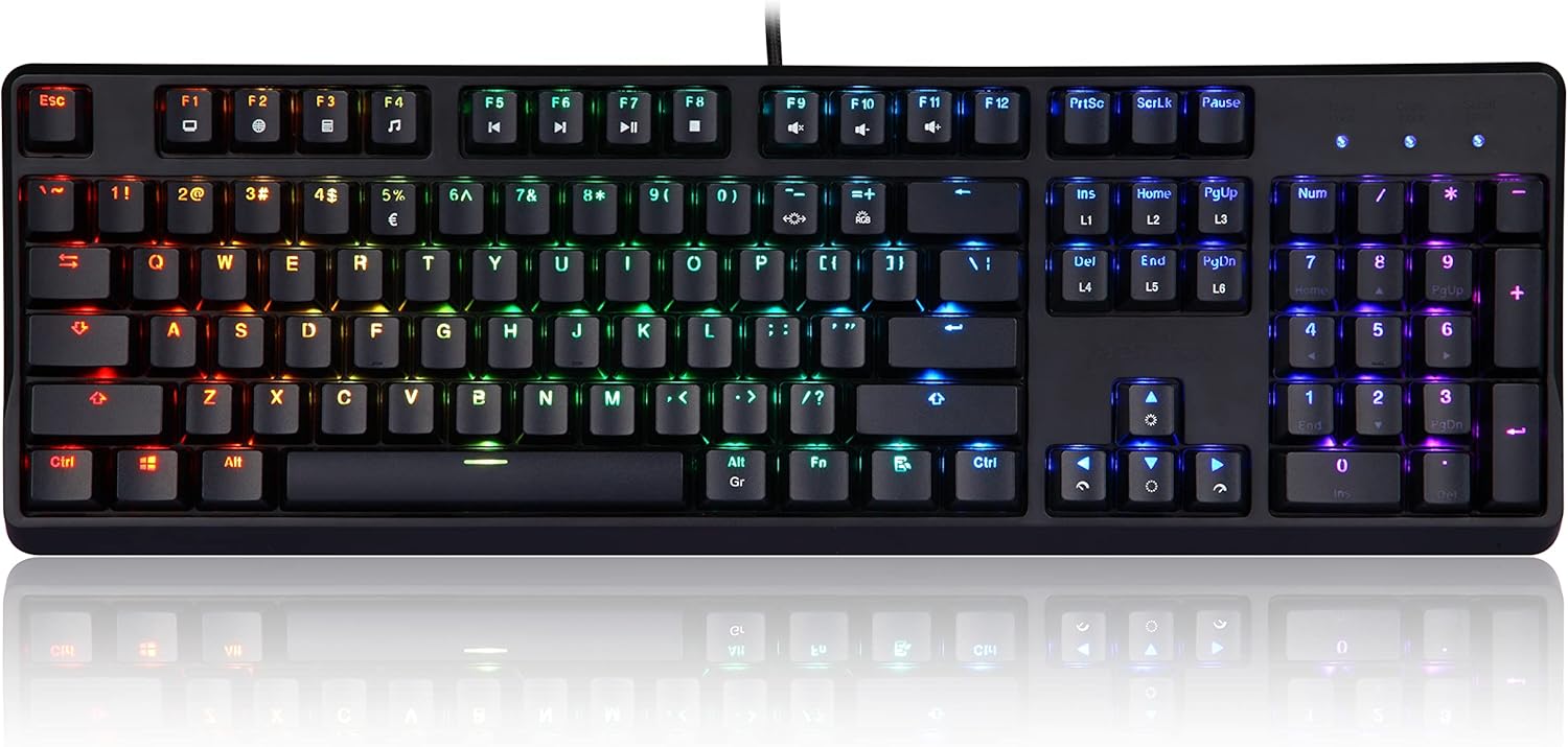 Mechanical Gaming Keyboard with RGB Backlighting, Pack of 2 X994601
