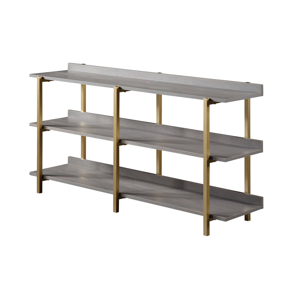 Gold Metal Wide Display Shelf K63457