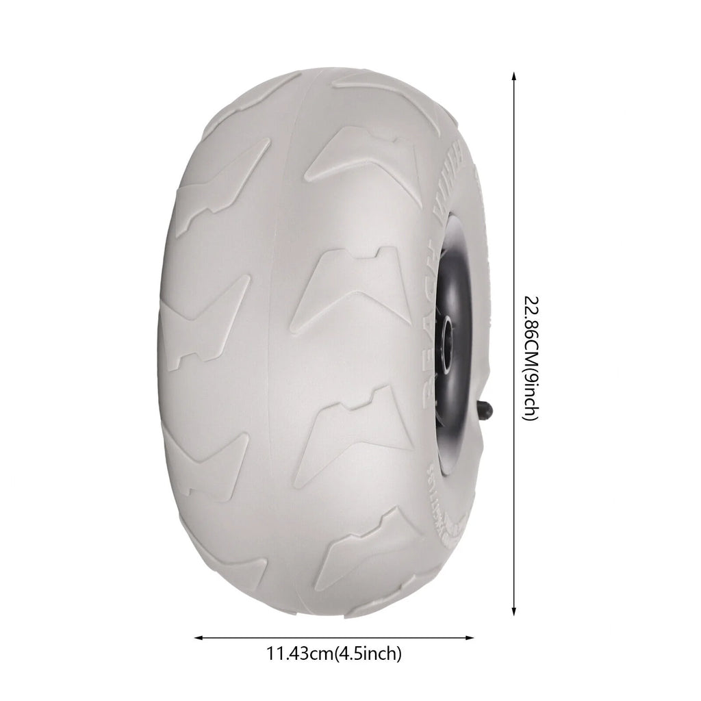 2pcs 9'' Inflatable Wheels Replacement Sand Tire PVC for Kayak Dolly Cart A897