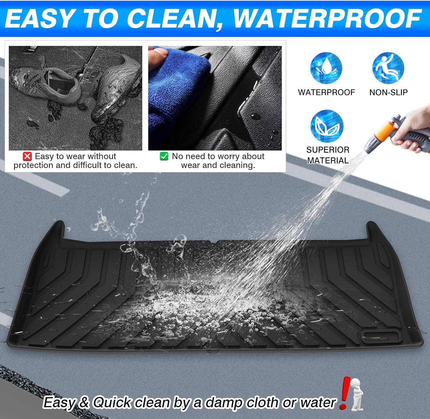 TPO Non-Slip Car Cargo Mat for 2022 Kia Carnival J818