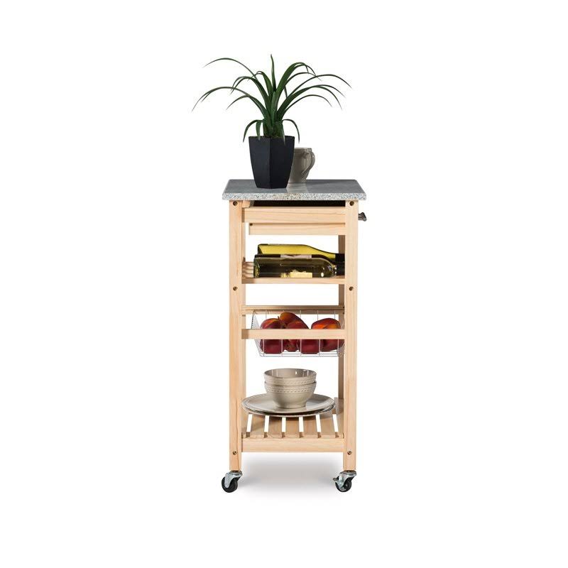 Granite Top Kitchen Cart E685392