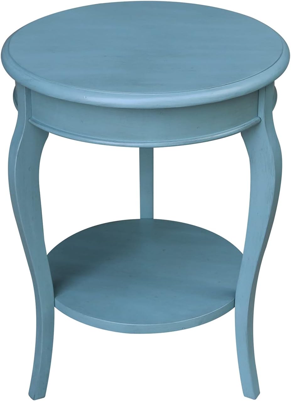 Heather Grey-Antique Washed Round End Table H5608