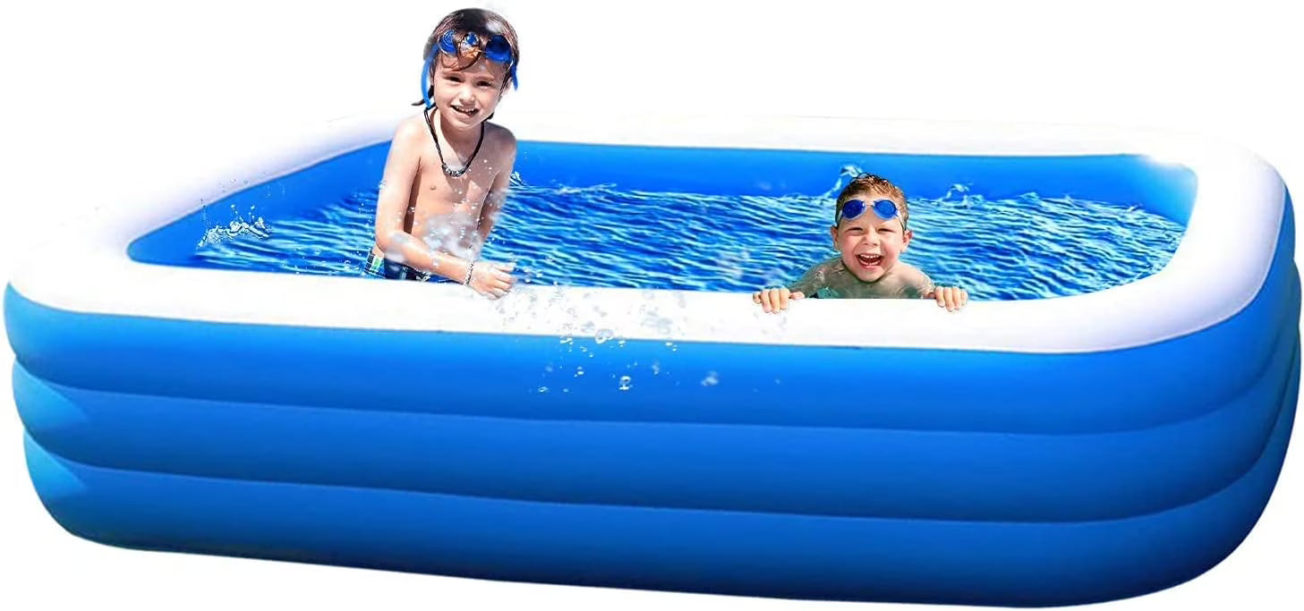 Inflatable Family Swimming Pool, 120" x 72" x 22" S637