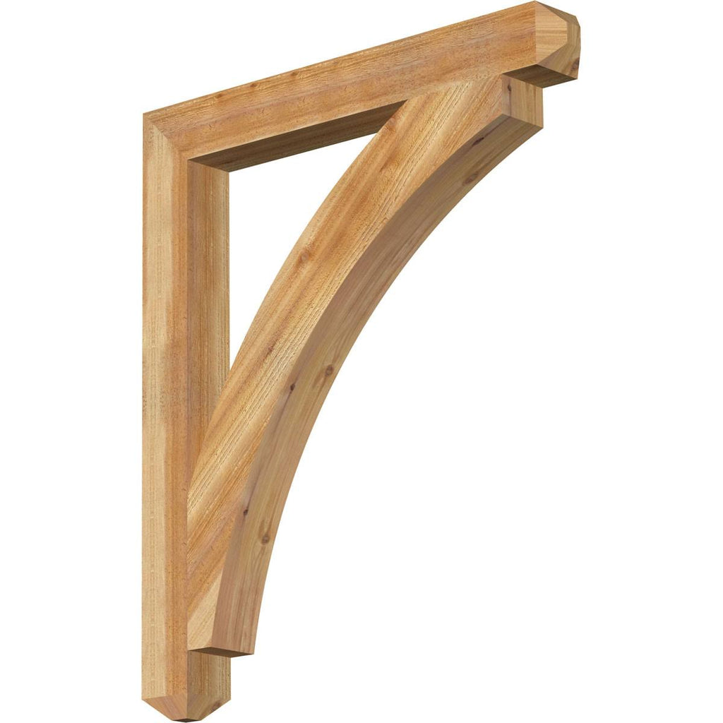 4x22W x 34x22D x 40x22H Craftsman Rough Sawn Bracket, Western Red Cedar K2275