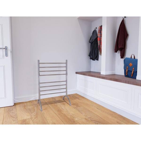 Polished Stainless Steel Freestanding Towel Warmer W39815