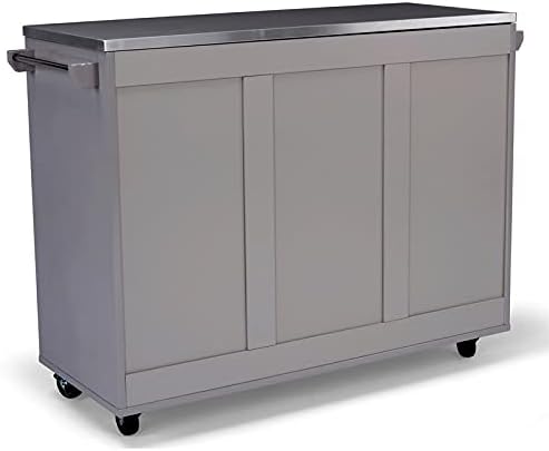 Gray Wood Kitchen Cart F85668