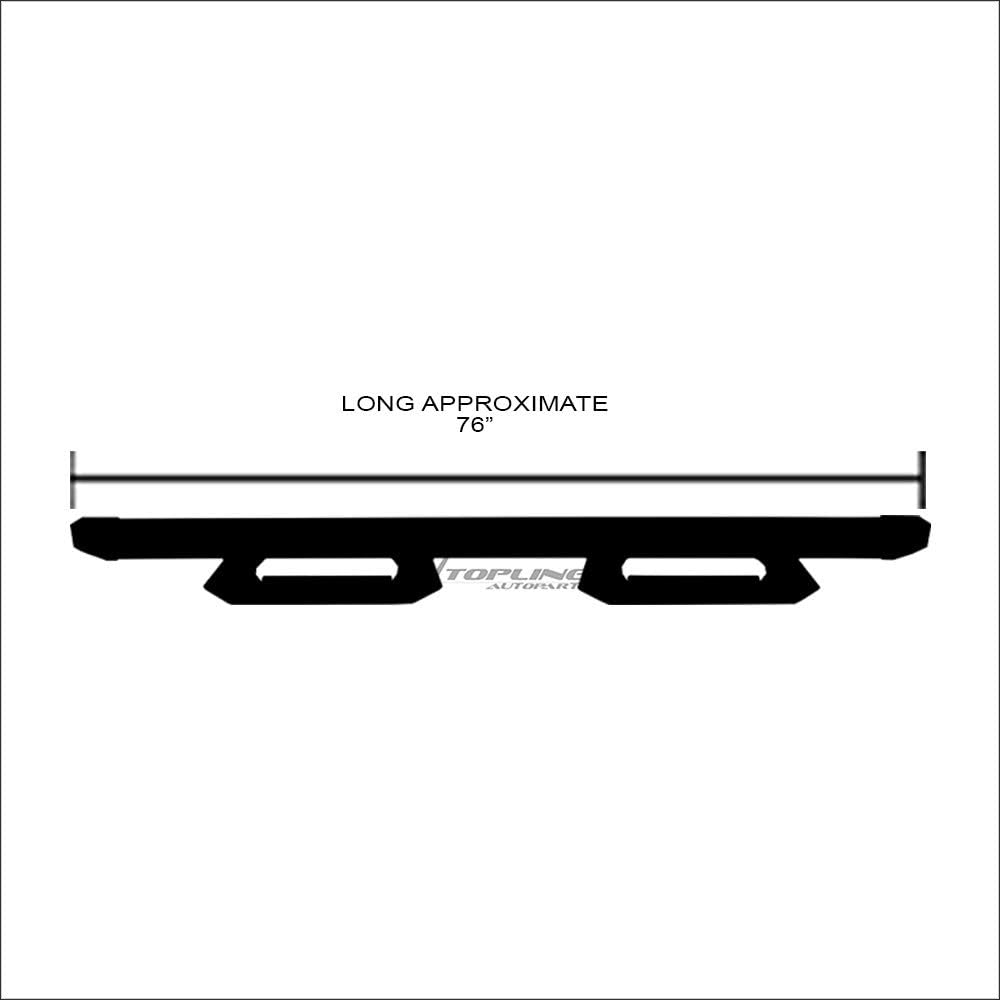 Matte Black Aluminum Drop Step Side Nerf Bars Rail Running Boards K929