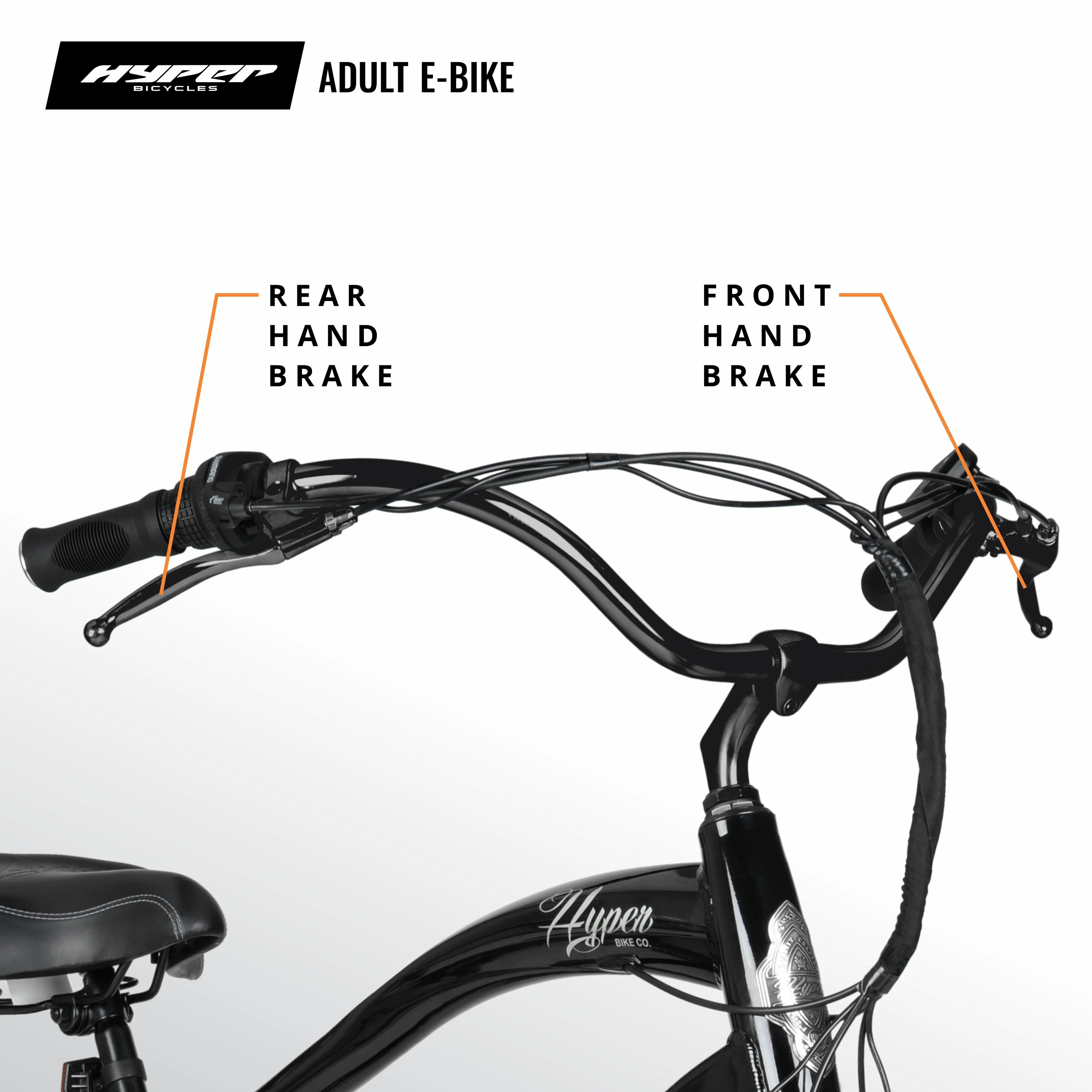 Black 36V Electric Cruiser E-Bike R51909
