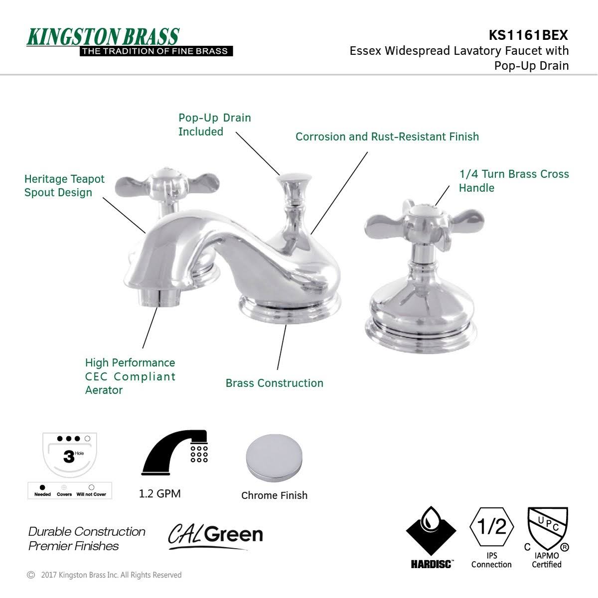 Matte Black Widespread Bathroom Faucet T572150