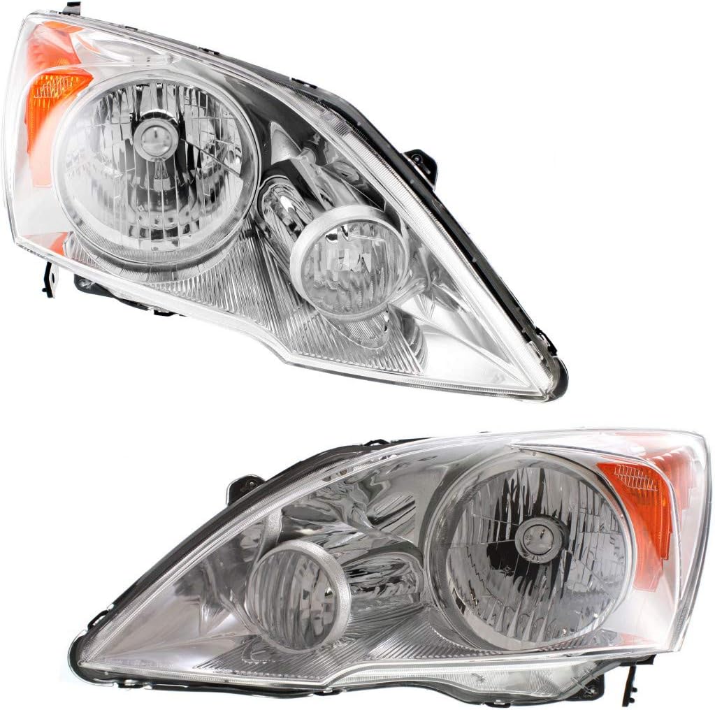 Headlight Assembly Unit Pair for Honda CR-V 2007-2011 Driver and Passenger Side I891372