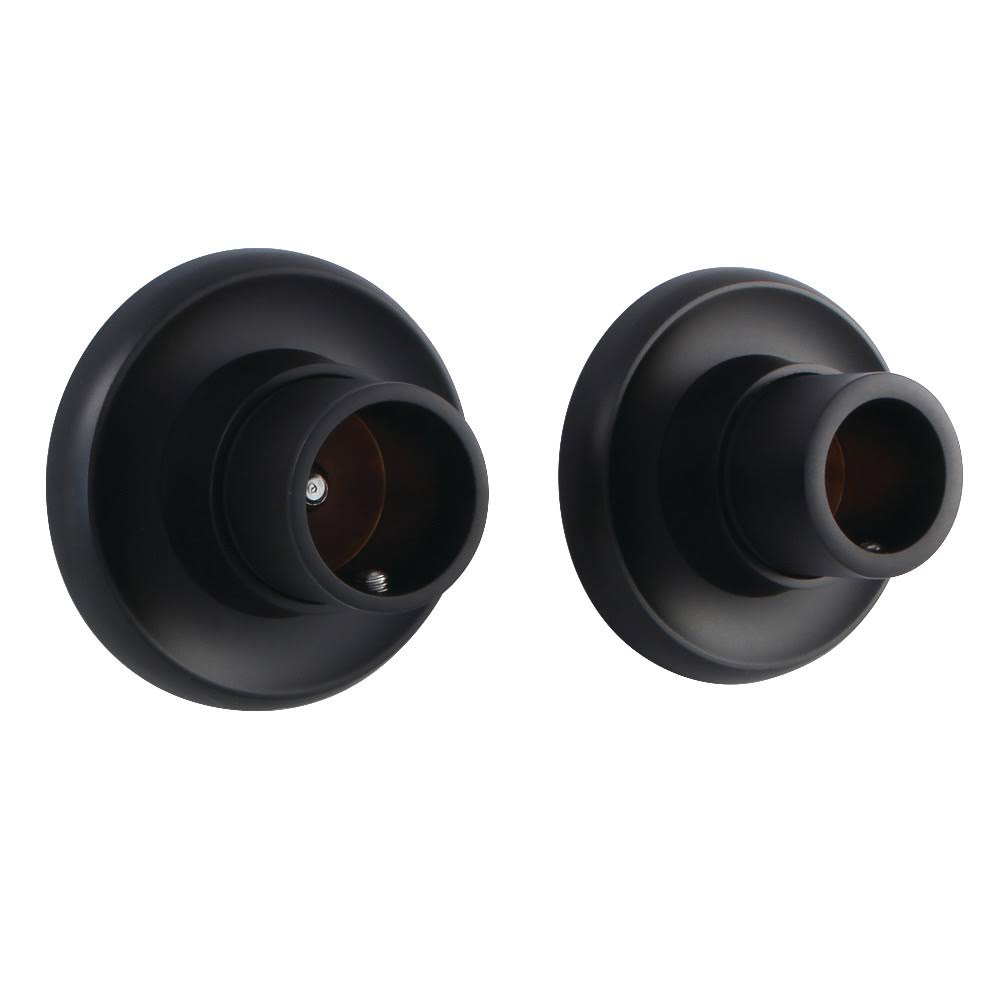 Matte Black Shower Rod Base B860