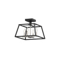 Satin Nickel-Graphite Semi Flush Mount Light D722426