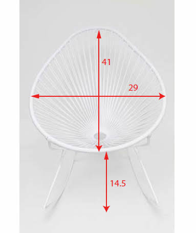 Chrome/Turquoise Rocker Chair I472