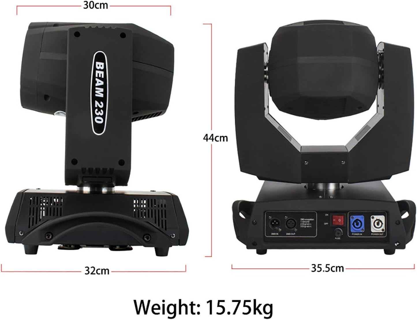 230W 7R Moving Head Stage Lighting DMX512 Q999050