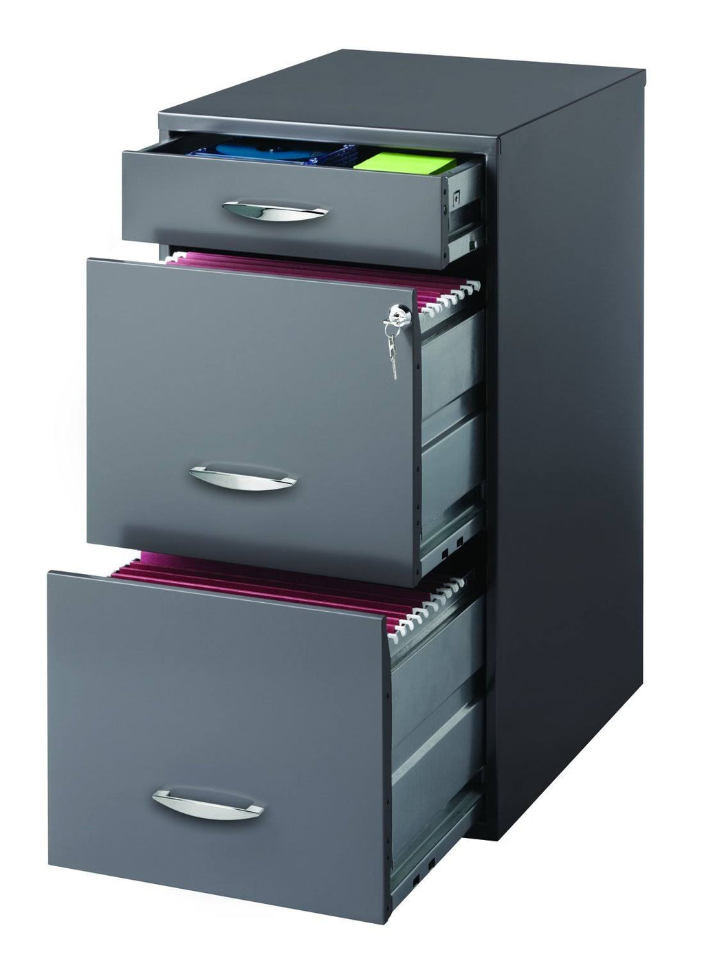 Gray 3-Drawer File Cabinet L83621
