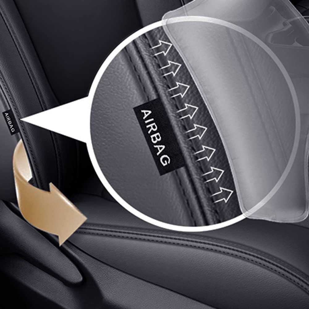 Faux Leather Waterproof Full Set Car Seat Covers T9210