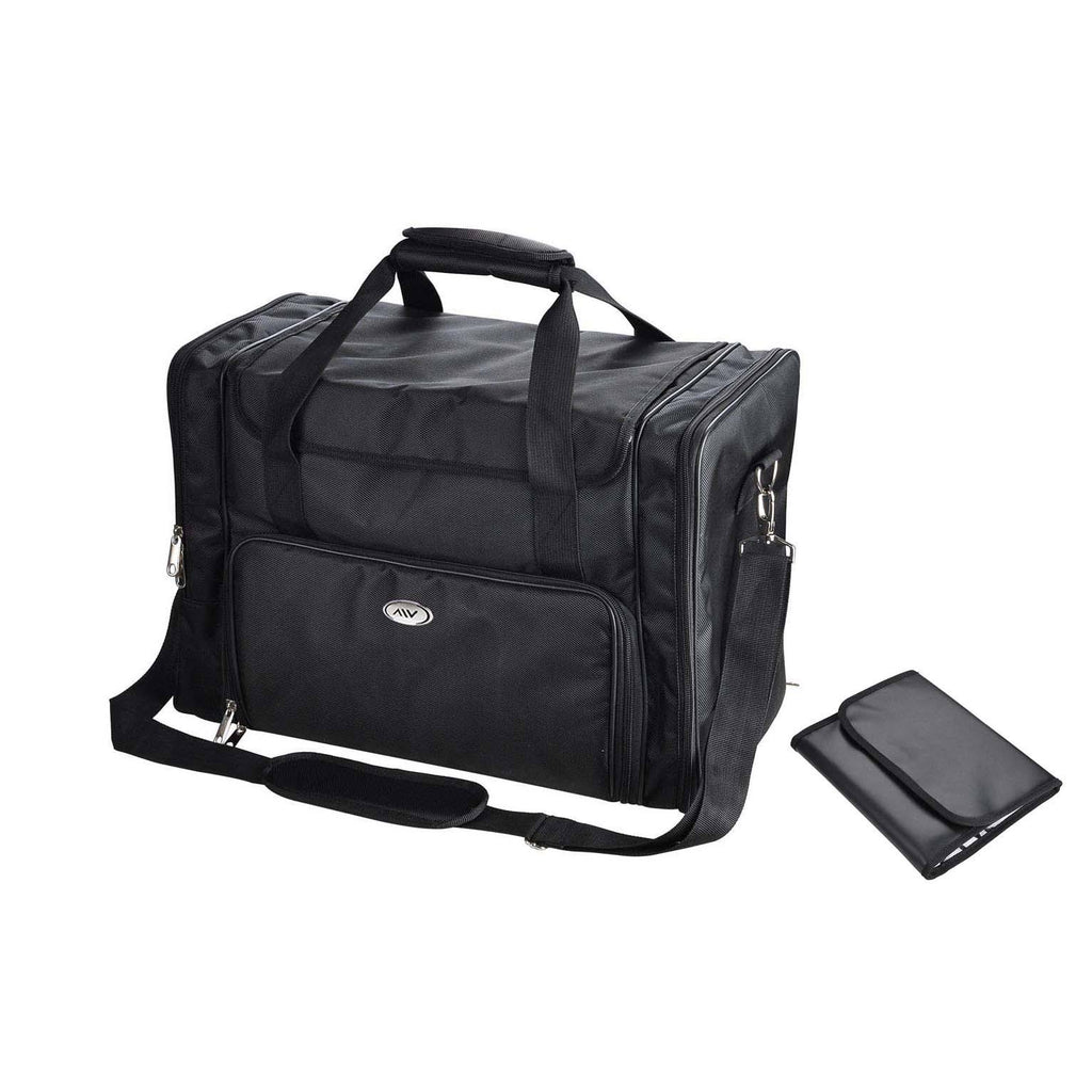 Black Soft Makeup Train Bag Cosmetic Organizer Box D59720