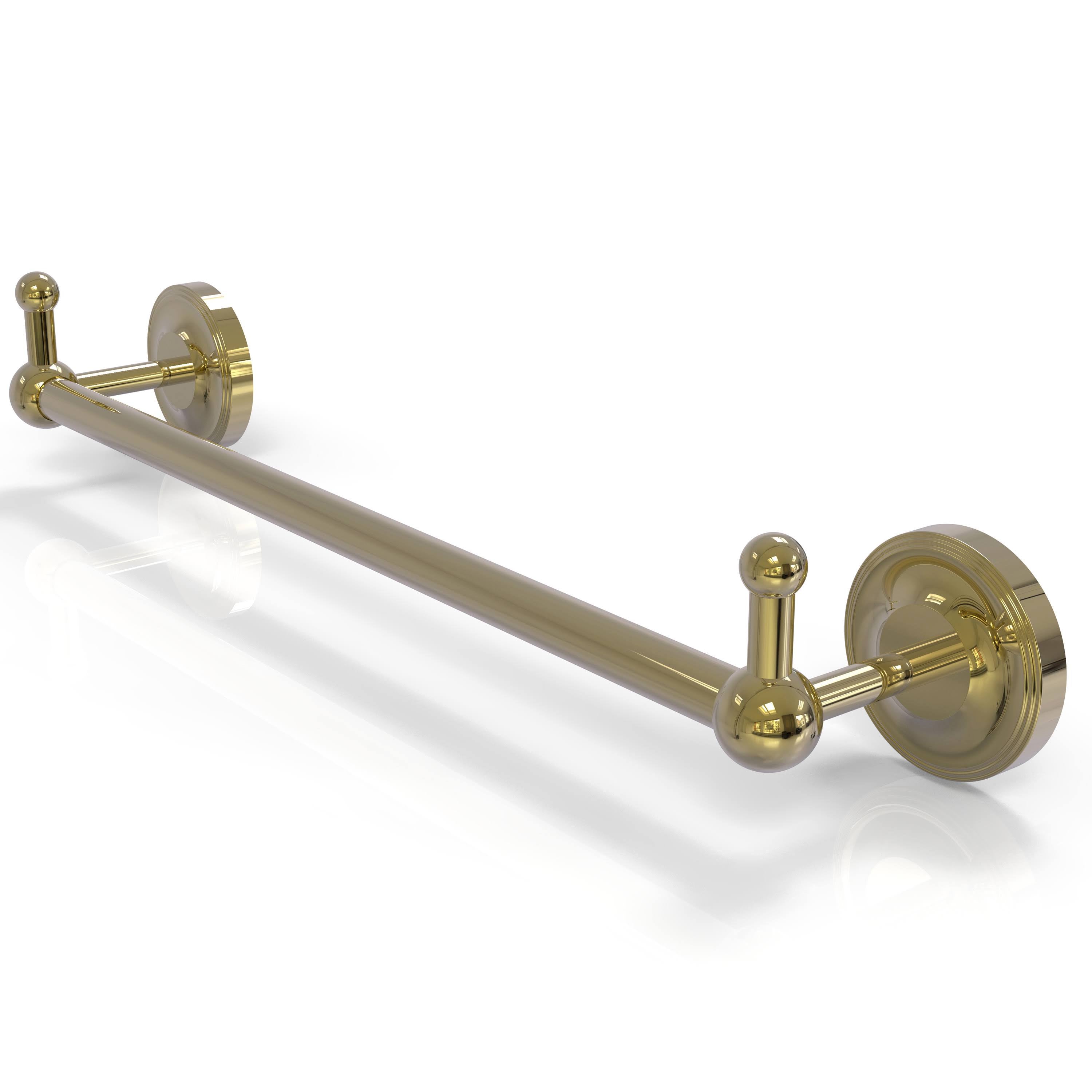 Matte Black 30 inch Towel Bar with Integrated Hooks Z507299