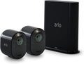 White Wireless 2 Camera Security System with 4K Video E15253